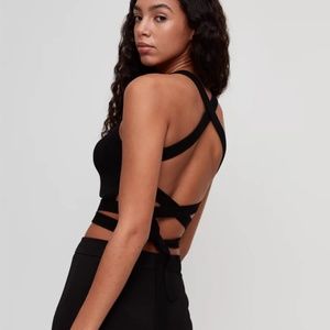 Aritzia Wilfred Cayenne Knit Top, Size Small, Colour Black